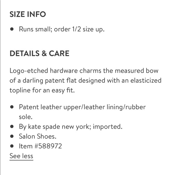 Kate Spade Tock Patent Bow Flats 6.5 (6) - Picture 7 of 8